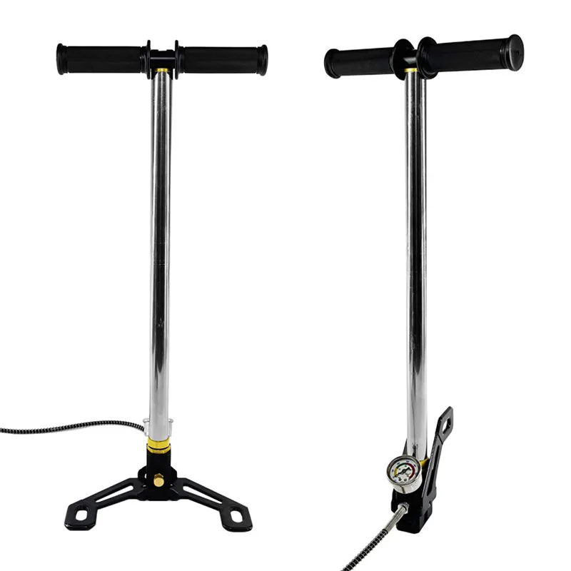 High Pressure 4500PSI 30-40mpa PCP Hand Manual Pump Three Stage Stainless Steel Mini Hand Operated Air Pump For Tires Airguns (7)