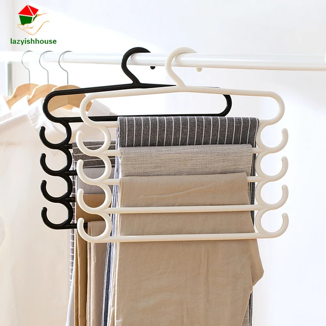 Pants Hangers Holders For Trousers Towels Clothes Apparel Hangers Four ...