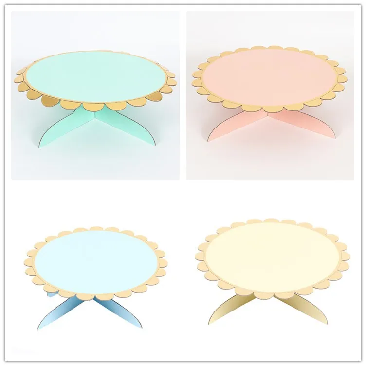 

5 Colors Round Bake Cake Stand Wedding Cake Tools Fondant Cake Display Accessory for Party Decoration Supplies
