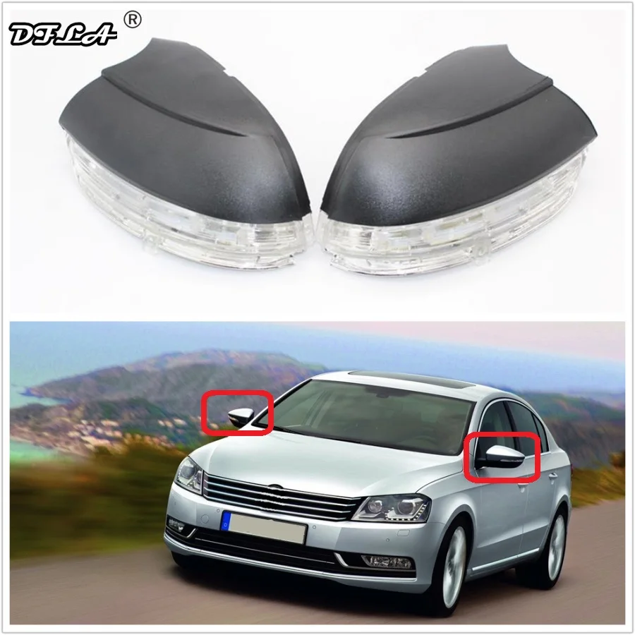 LED Mirror Light For VW Passat B7 2011 2012 2013 2014 2015 Car Stying