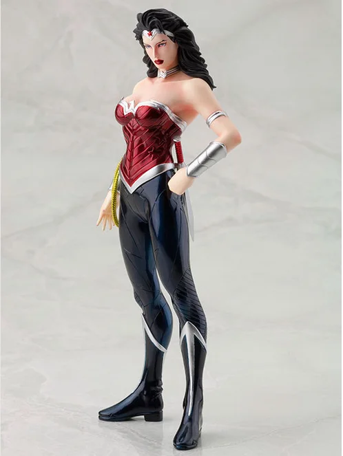 Wonder Woman 1/8 Весы Окрашенные рис Лига Справедливости куклы Brinquedos Аниме ПВХ фигурку Коллекционная модель игрушки 18 см kt3414