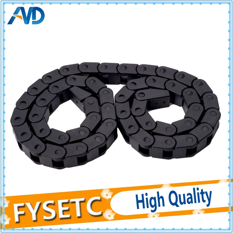 Запчасти для 3D принтера L1000мм 10x10mmCable Drag Chain Wire Carrier 10*10 мм с концевыми