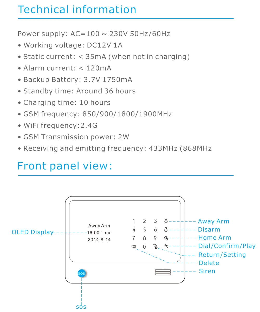 WiFi Интернет GSM GPRS SMS OLED pet Система охранной сигнализации для дома комплект HD IP камера GSM сигнализация с испанским/французским