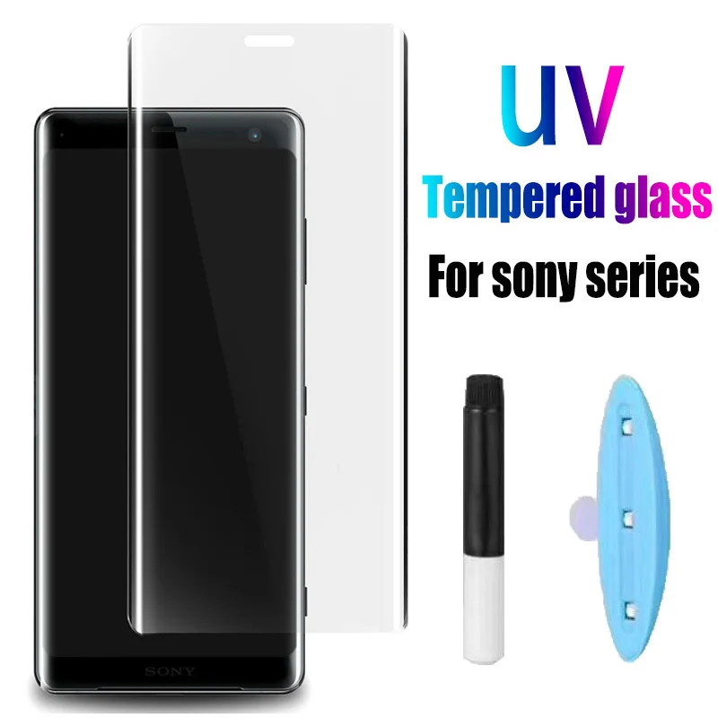 

3d Uv Nano Liquid Tempered Glass For Sony Xperia Xz Xz1 Xz2 Xz3 Premium X10 Plus Xzp Full Cover Screen Protector Protective Film