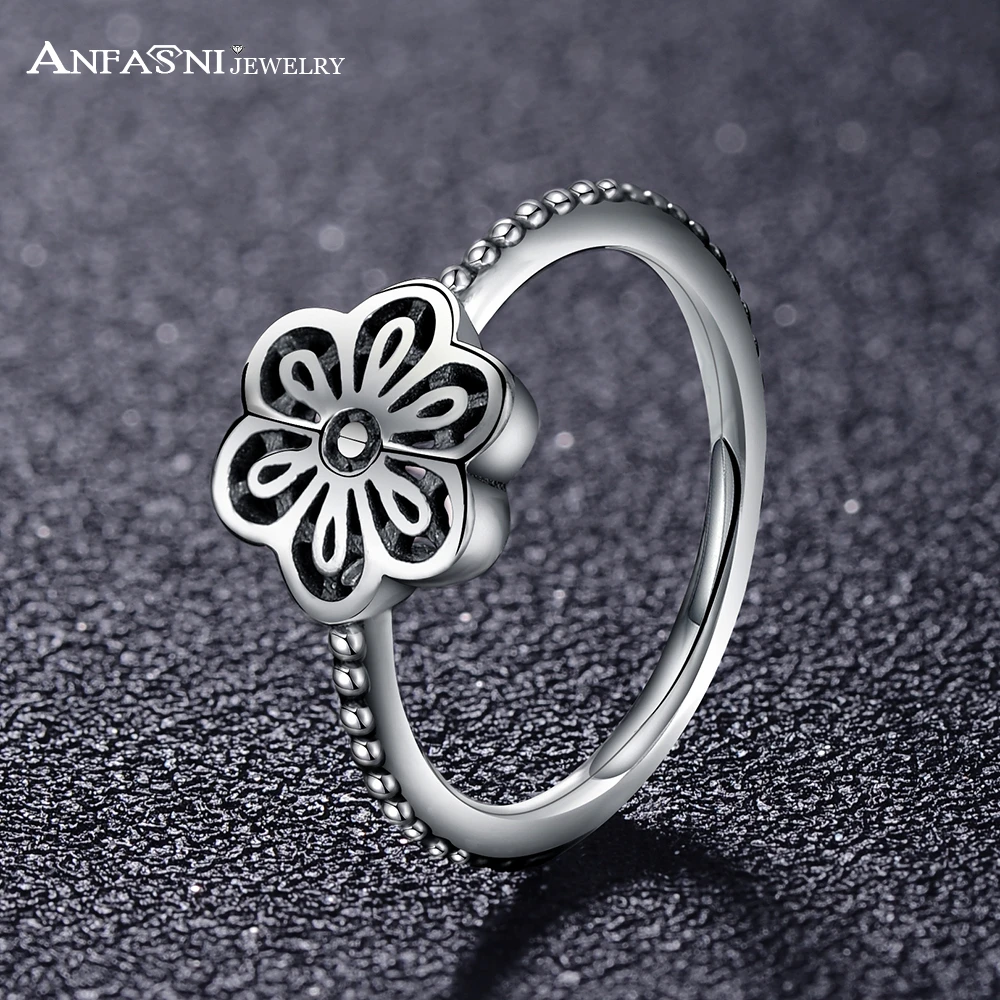 anfasni hight quality floral daisy lace gorgeous 925 sterling silver traditional jewelry classic women rings psri0050 - Traditional Wedding Rings anfasni hight quality floral daisy lace gorgeous 925 sterling silver traditional jewelry classic women rings psri0050 - Traditional Wedding Rings