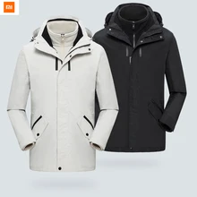 2 цвета, Xiao Youpin ULEEMARK пальто три в одном, длинная куртка для путешествий для мужчин, зимняя одежда
