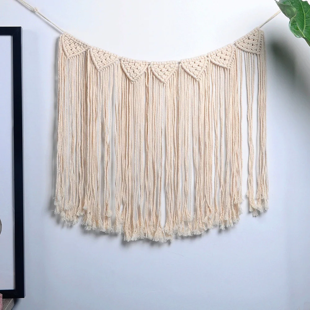 

Handmade Wall Tapestries Hanging Tapestry Macrame Curtain Macrame Wedding Ceremony Backdrop Wall Art Home Living Room Decoration