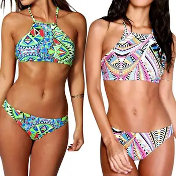 

2019 New Sexy Women Bandage Bikini Padded Swimsuit Bathing Suit Swimwear XL Green Feminina Mujer