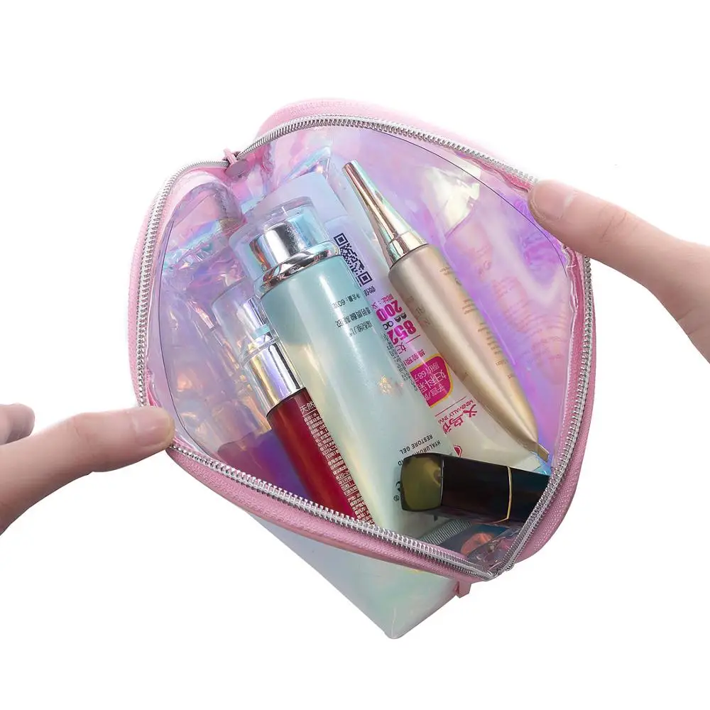Miyahouse, бренд, лазерная сумка для макияжа, водонепроницаемая, ПВХ материал, косметичка для женщин, прозрачный чехол для макияжа, Женская Желейная сумка