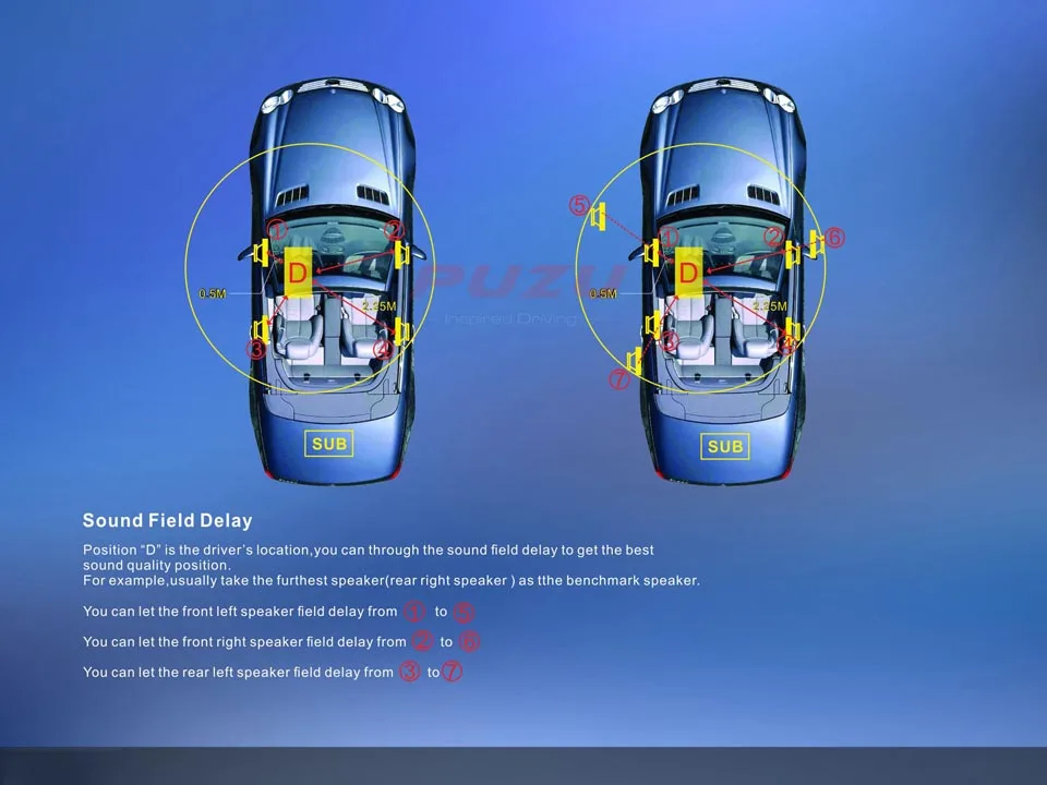 PUZU 31 полосы автомобиля DSP усилитель 4X85 Вт для старых HYUNDAI Elantra Sonata поддержка computer31 полосы настройки android приложение управления