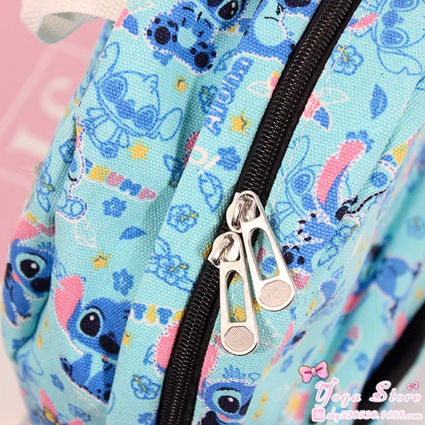 Детский Школьный рюкзак Disney Stitch модная дорожная сумка тоут для учеников средней