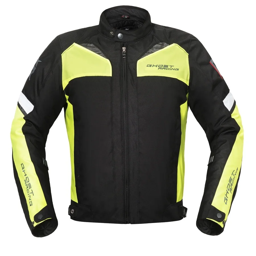 Envío libre 1 piezas nuevos hombres de la motocicleta Moto Bike Racing trajes ropa de montar armaduras con 5 piezas almohadillas