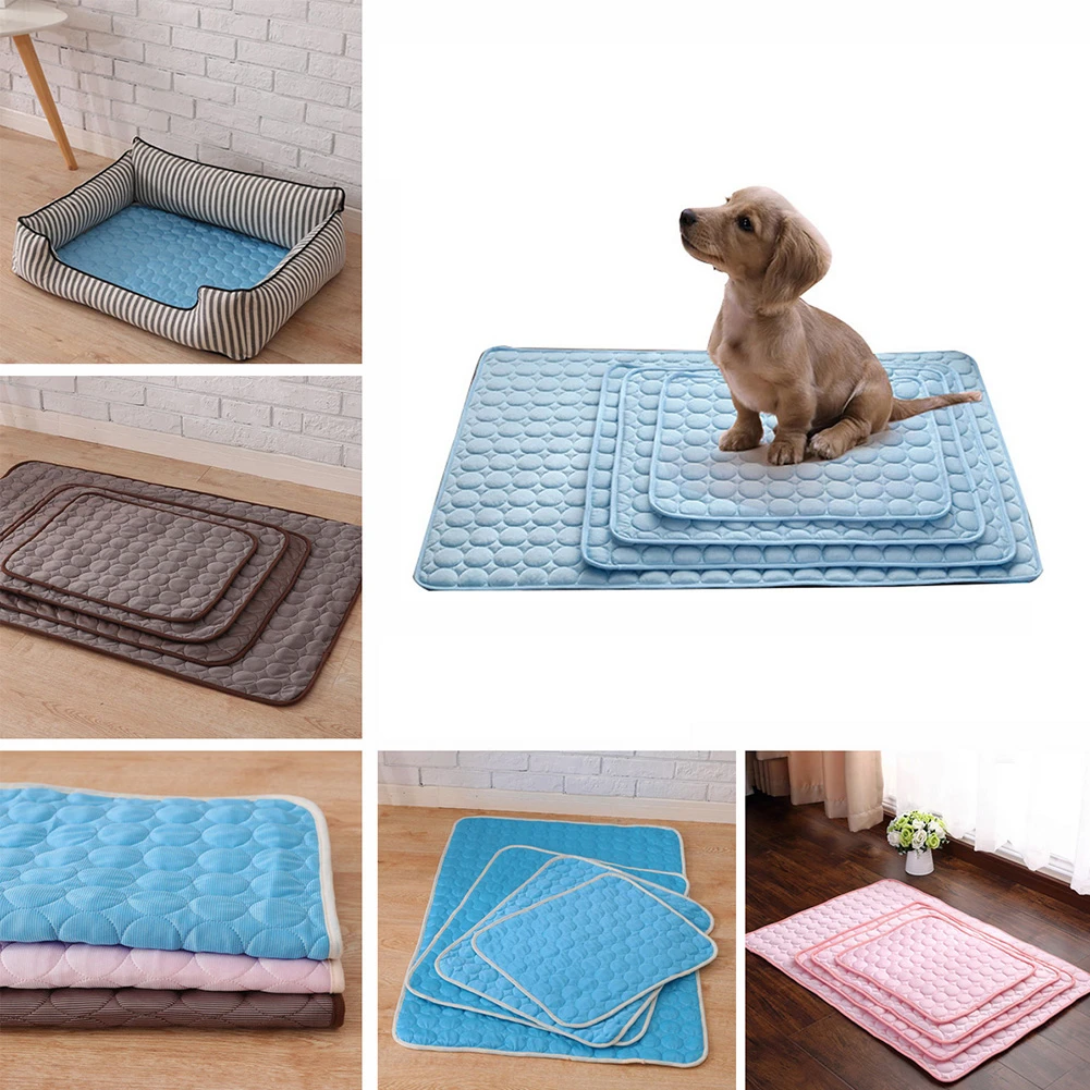 

Dog Cat Cooling Mat Pad Pet Self Cooling Multi-Funtional Mat Mattress Heat Relief Pet Mat Solid Mattress for Pet Sofa Cover