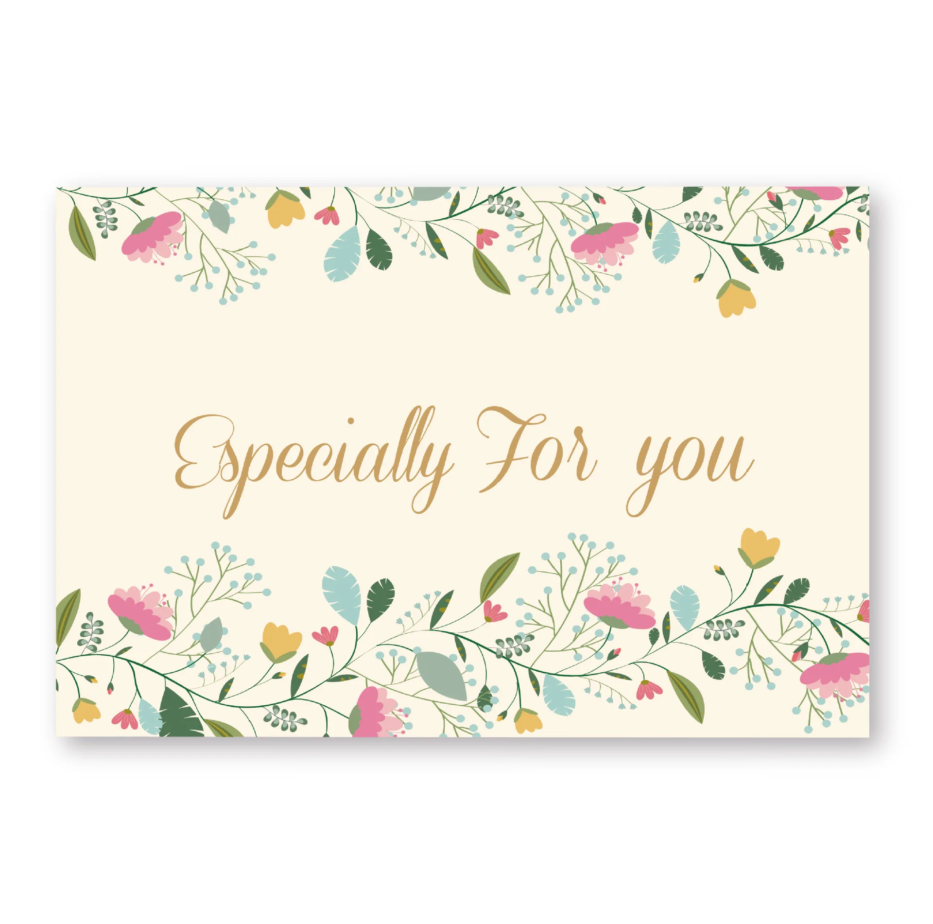 Печать цветочных поздравительных открыток подарок спасибо сообщение маленькие открытки с конвертами 5 шт./лот 17x10,5 см AES011 - Цвет: Type 6