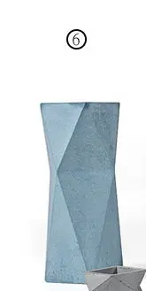 Силиконовые формы для бетонных изделий, 3d ваза, геометрический держатель ручки, плантатор, цементная форма, бетонная форма для украшения дома - Цвет: Светло-желтый