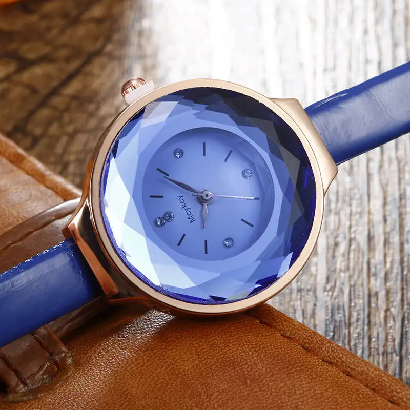 

Crystal Diamond Bracelet Women's Watch Fine Strap Fashion Female Wristwatch Leather Casual Lady Watches Girl Gift Relogio mulher