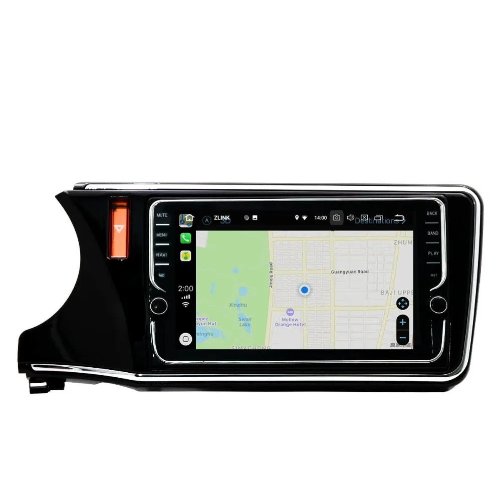 10 дюймов Android 8 1 автомобильный DVD мультимедийный плеер GPS навигация для Honda City 2015 2019