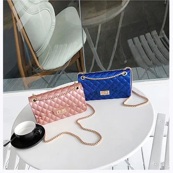 

Free Shipping 2018 New Women Jelly Lattice Bags Ladies Girl Luxury Handbags Gifts Designer Shoulder Bag Tote Beach Bag