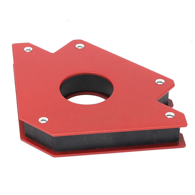 

75LBS Triangle Magnetic Welding Holder Steel Welding Locator Magnetic Angle Arrow Holder 190x120x25mm