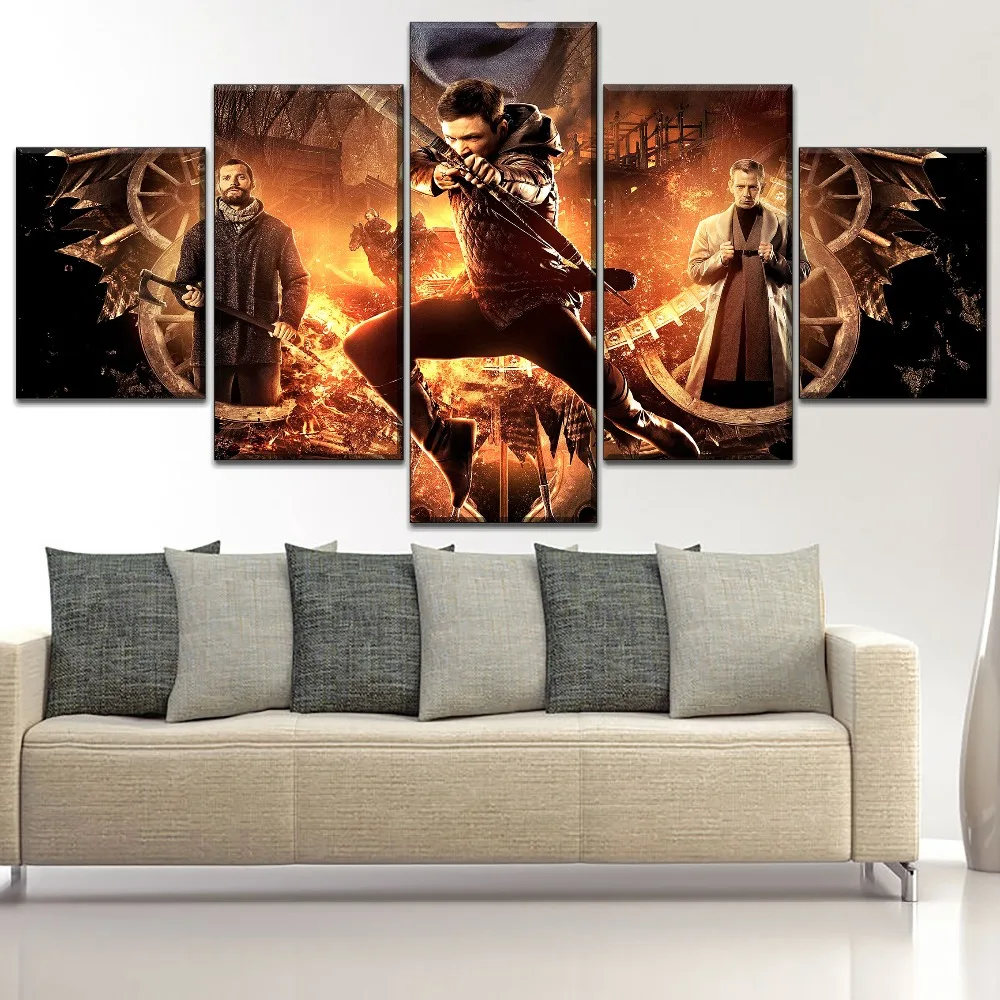 

Robin Hood Movie HD Print Painting Home Decor 5 Piece Canvas Art Painting Modern Decor Canvas Wall Art Living Room Artwork