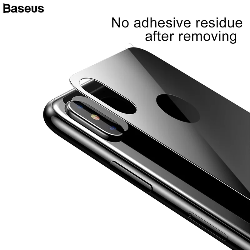 

BASEUS Full Coverage Curved Sturdy Tempered Glass Rear Protector For iPhone XS / XS Max / For iPhone XR Back Film Protection