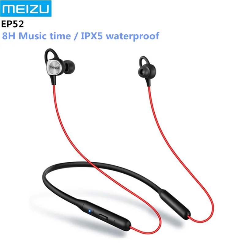 

Original Meizu EP52 Wireless Bluetooth 4.1 Sport Earphone Stereo Headset Waterproof IPX5 With MIC Supporting Apt-X 8 Hours Play