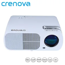 Crenova 2600 Lumens Video Projector Home Cinema Theater Projector Support 1080P HD with 5.0 Inch LCD TFT Display Proyector