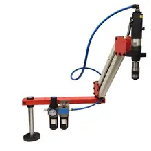 Вертикальный пневматический гайкорезный станок рычаг Цанга M3-M12 двигатель 38 мм 6 шт. цанги высокого качества ne