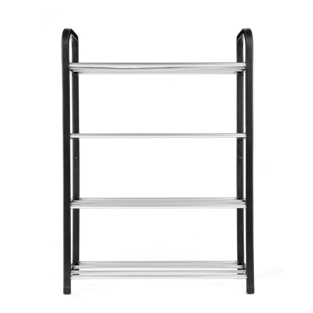 4 Tier Household Metal Shoes Cabinet Organizer Rack Simple Stand Sturdy Shelf Storage Holder Kitchen furniture Combined