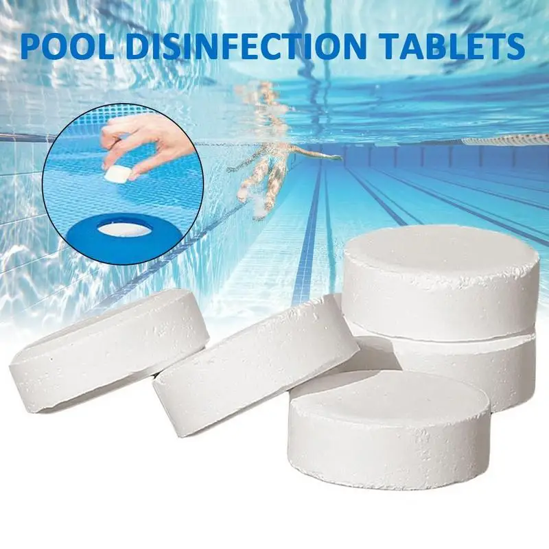 

5Pcs/Box Pool Cleaning Effervescent Chlorine Tablets Cage Disinfectant Swimming Pool Clarifier