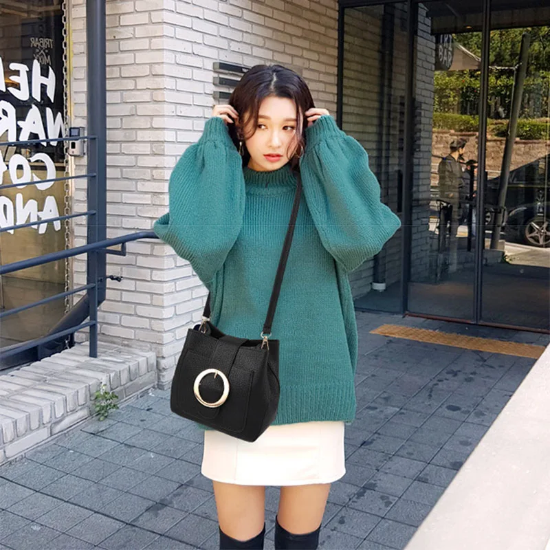 Women Wild Leather Handbag Luxury Female Designer Messenger Crossbody Shoulder Bags Lady Top-Handle Purse Tote Sac A Main SS7264 (5)
