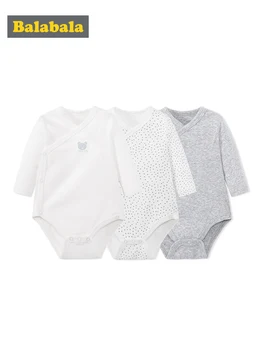 

Balabala 0-12M Newborn Infant Baby Girl Clothes Mini Short Sleeve Letter Print Cotton Baby Bodysuit Jumpsuit Clothing
