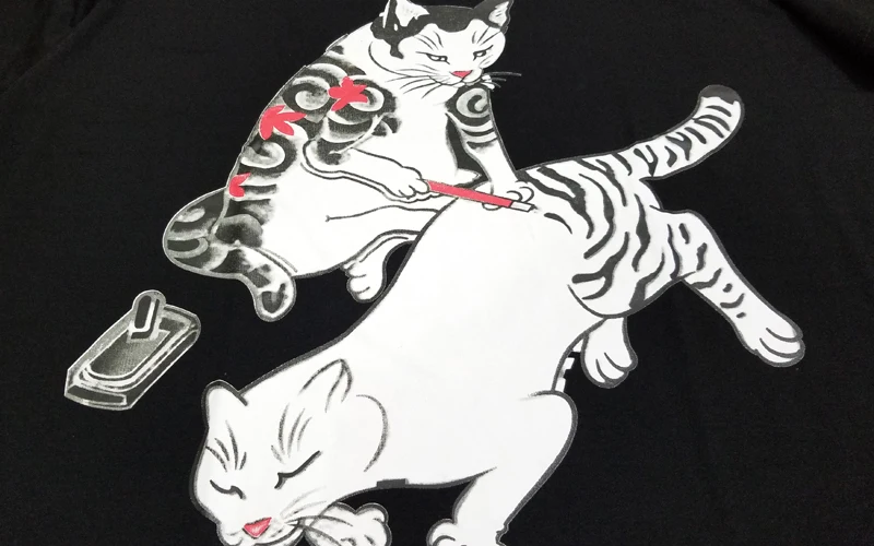 Летнее платье плюс сайз для полных мужчин футболка для мужчин 8xl 6xl 7xl, хлопковая Футболка с круглым вырезом и с воротником в стиле "хип-хоп" футболка с коротким рукавом с принтом в виде кошки; ботинки