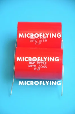 

Microfliny1 шт. осевой конденсатор Audiophiler MKP 47 мкФ 630VDC HIFI DIY аудио класса для трубчатых гитарных усилителей