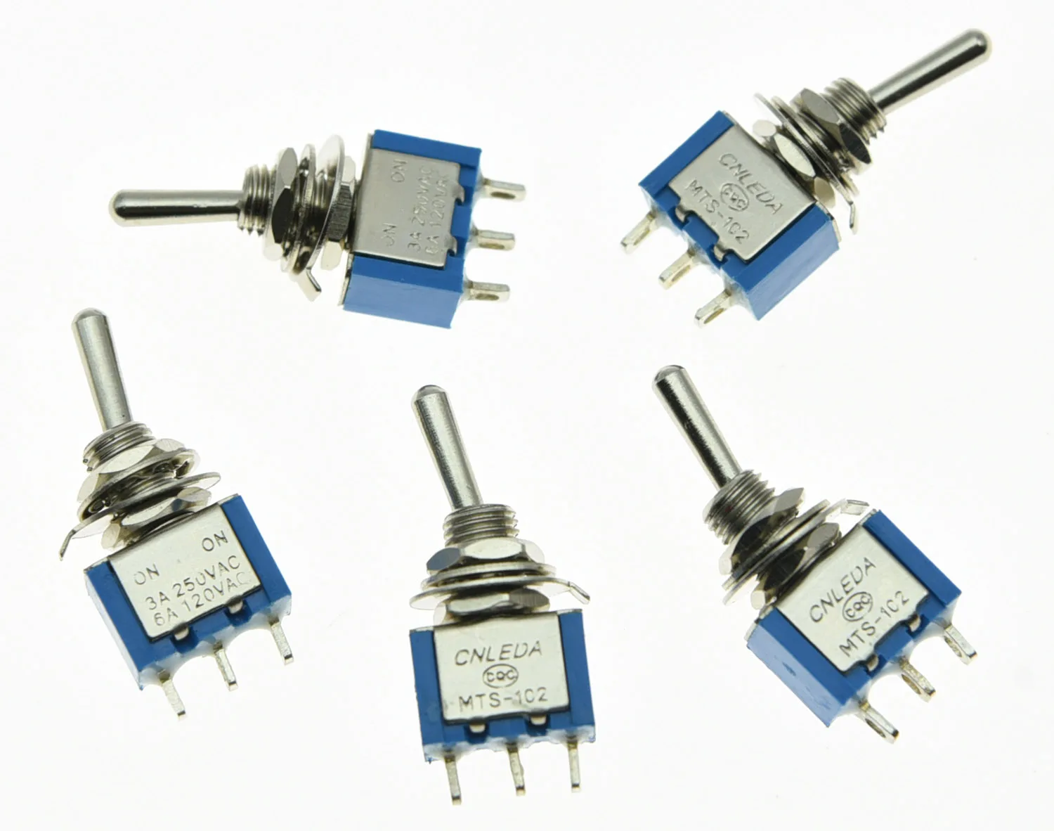 

10x SPDT Guitar Mini Toggle Switch 2-Position ON/ON 3 PIN Car/Boat Switches
