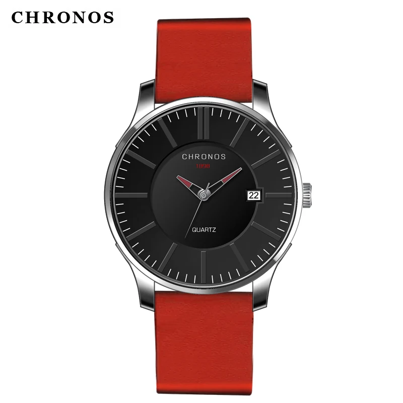 CHRONOS Mens Watches Top Brand Luxury Quartz Wristwatch Genuine Leather Waterproof Watch Men Male Clock Relogio Masculino CHRONOS Mens Watches Top Brand Luxury Quartz Wristwatch Genuine Leather Waterproof Watch Men Male Clock Relogio Masculino