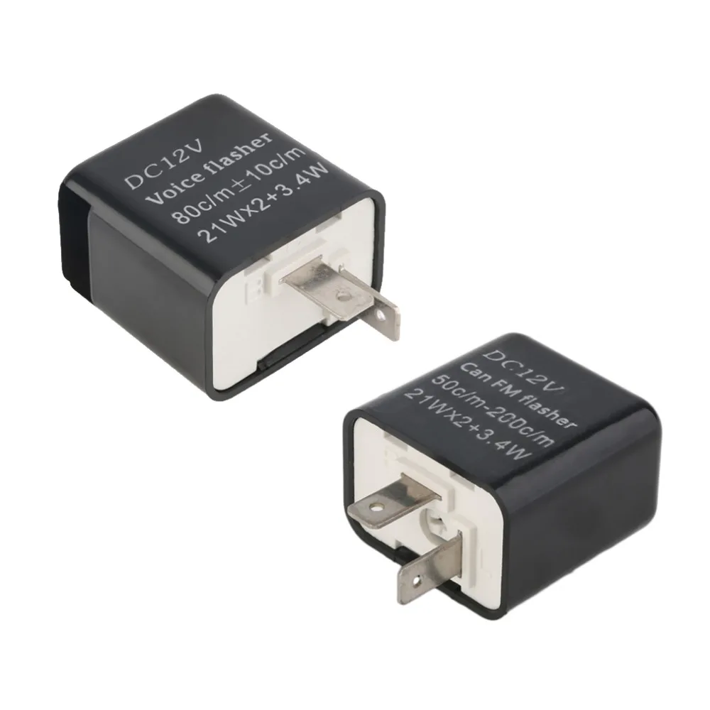 Universal Stylish Universal Electronic Flasher Relay Module 12V 2Pin LED Turn Signal Light Motorcycle Error FAST