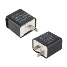Universal Stylish Universal Electronic Flasher Relay Module 12V 2Pin LED Turn Signal Light Motorcycle Error FAST Flasher