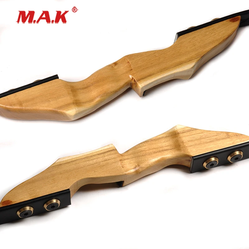 Mongolia Recurve bow Wooden Riser fit Left/Right Hand User for Outdoor Archery Hunting