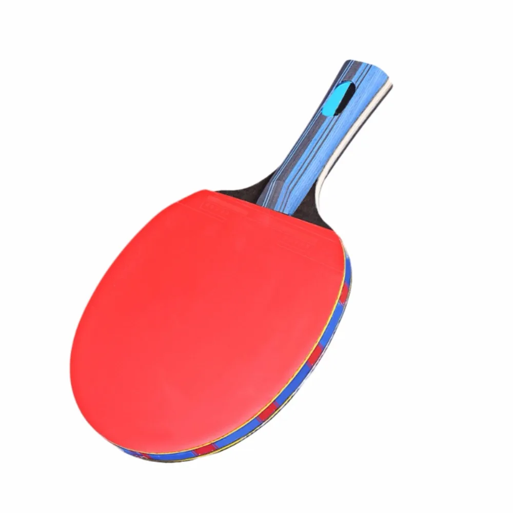 Углеродное волокно Настольный теннис ракетка лезвие резина с двойным лицом прыщи-в пинг-ракетки для понга высокое качество с сумкой