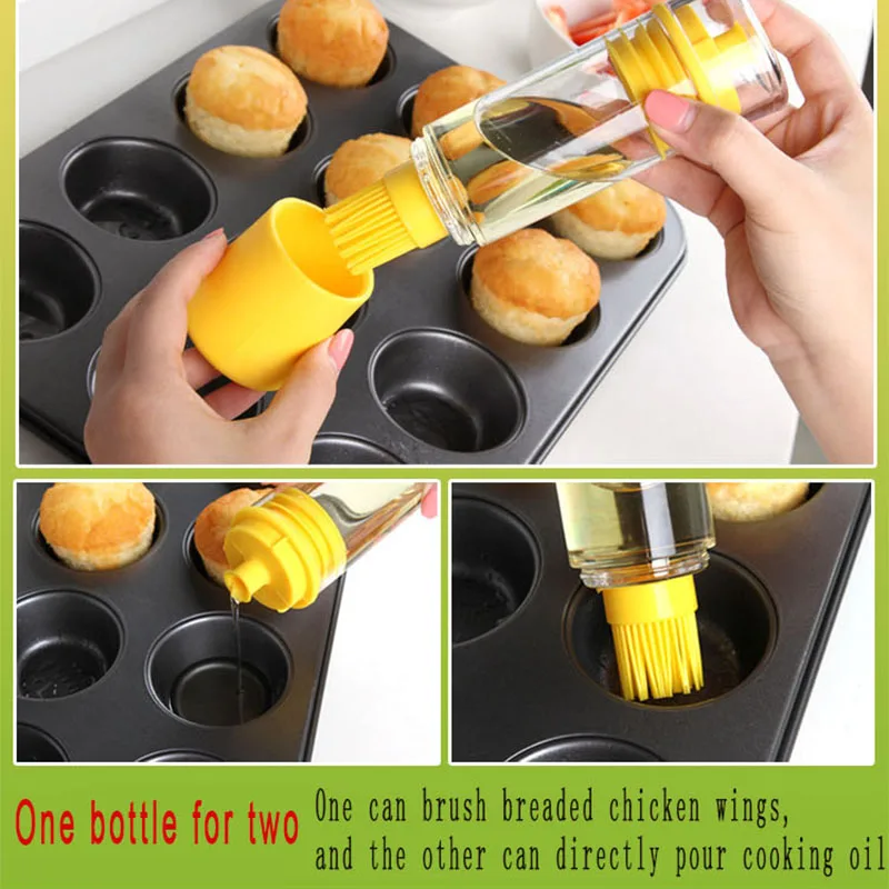 Кухня инструмент гриль бутылки масла Кисти Инструмент Силиконовые барбекю