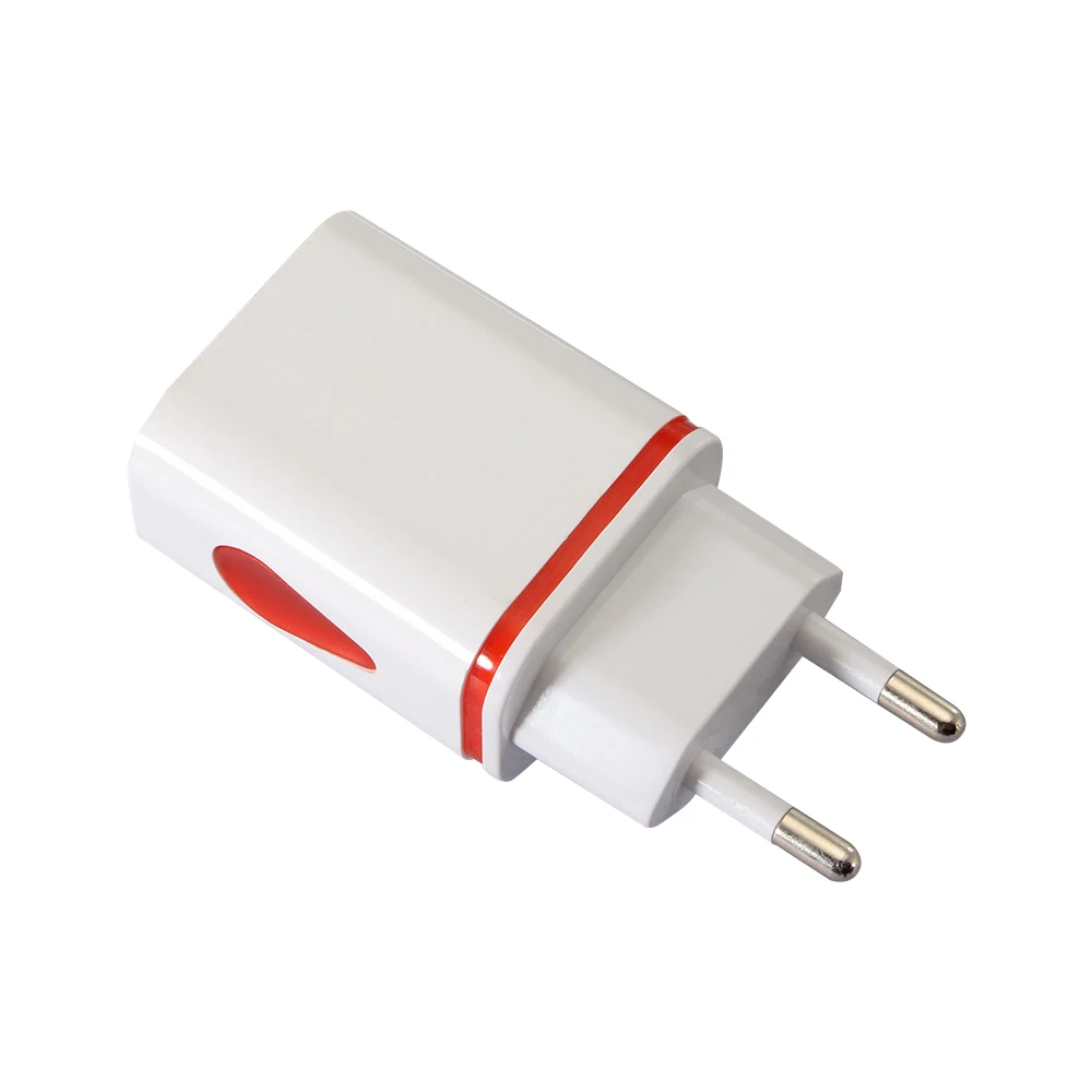 2 порта USB зарядное устройство мобильный телефон с европейской вилкой для