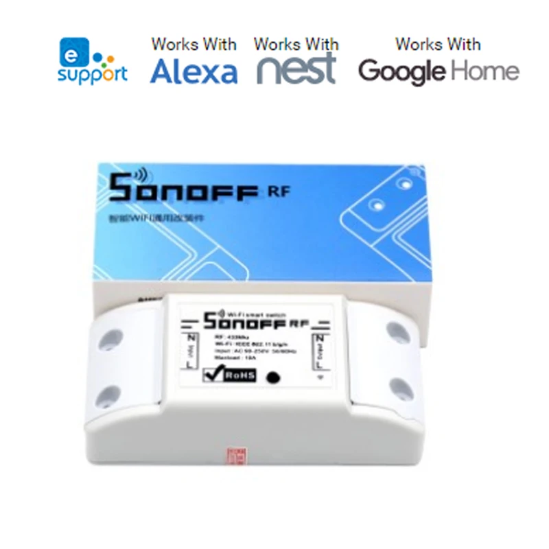 Sonoff RF умный переключатель с радиочастотным приемником для Domotica выключатель