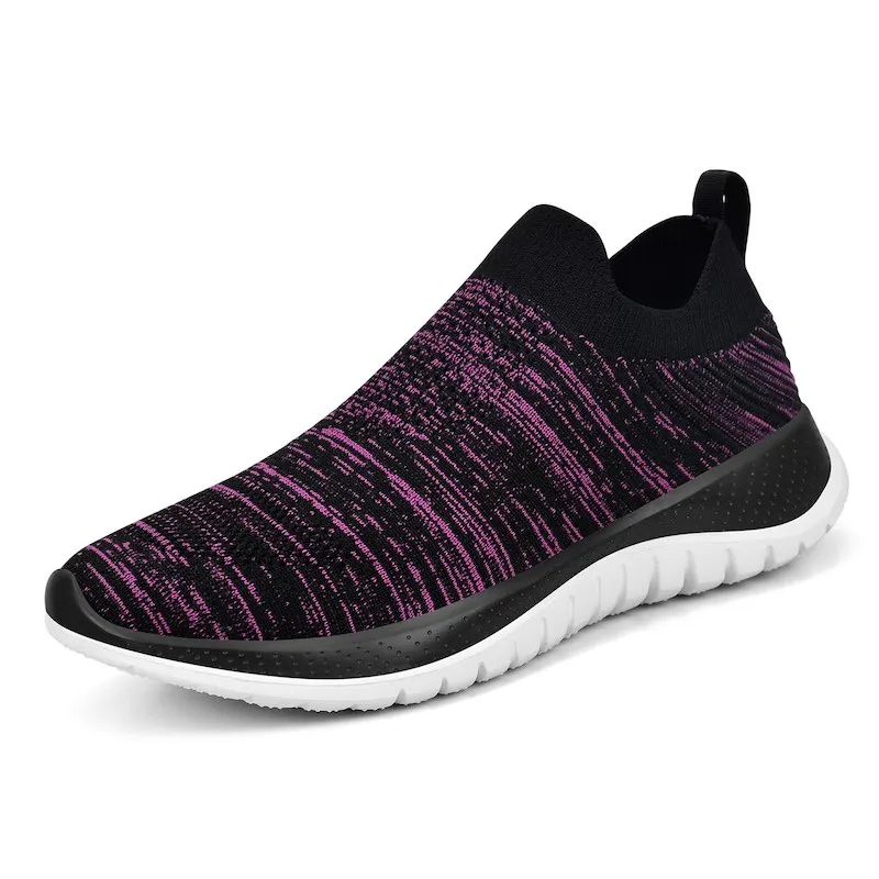 Unisex Women Men Breathable Mesh Running Shoes Unisex Sport Sneakers for Men's and Women Athletic Shoes Summer Free Run Shoes - Цвет: black purple