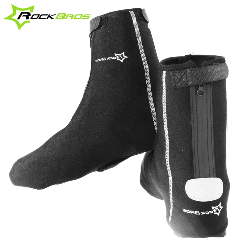 

ROCKBROS Mountain Road Bike Cycling Outdoor Sports Thermal Fleece Shoes Cover Winter Thicken Waterproof Windproof Warm Overshoes