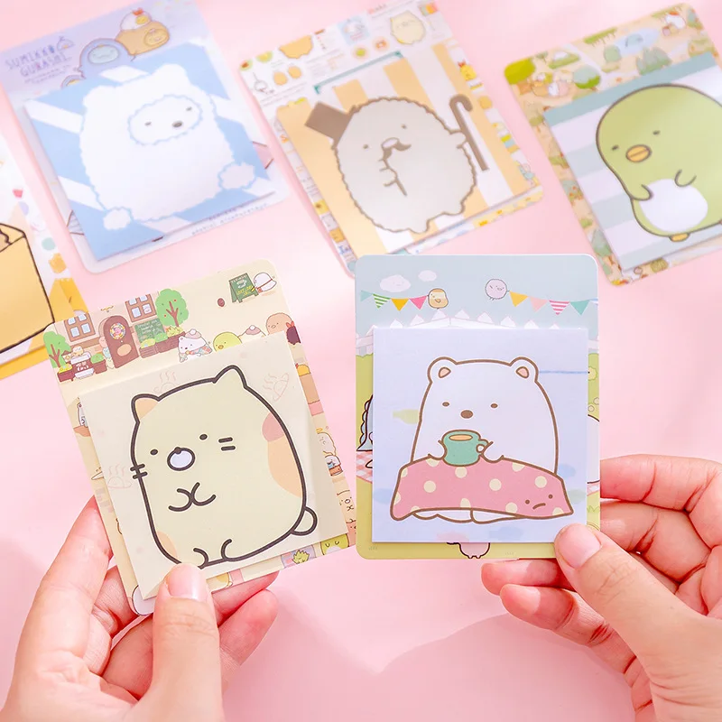 Kawaii Sumikko Gurashi липкий блокнот для заметок дневник стационарные хлопья скрапбук декоративный милый N Times Sticky