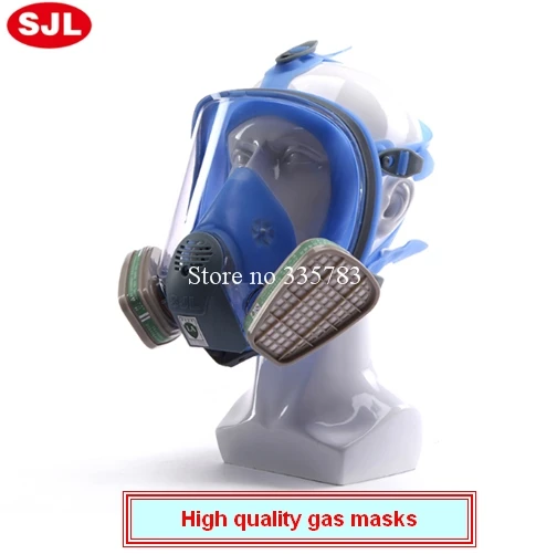 Полностью герметичная противогаз полностью закрытый анти Газ Пыль Краска химический респиратор эффективная фильтрация токсичных газов газовая маска k6001