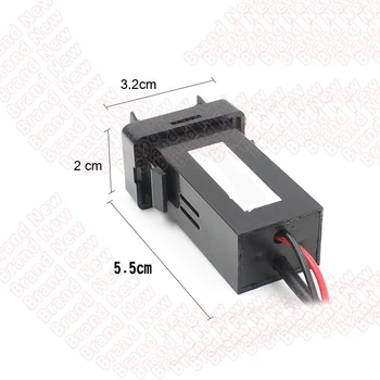 

Hot Car 3.1A Dual USB Port Socket with Dustproof Cover Mobile Phone Charger 12-24V ONLY For Toyota
