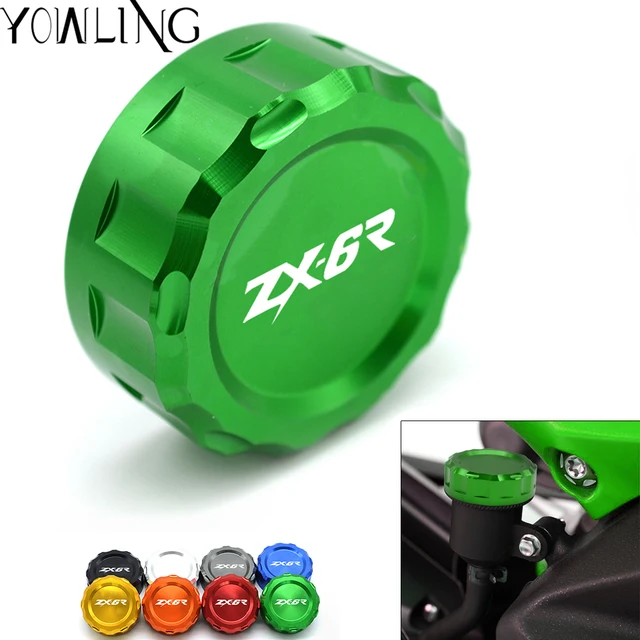 Best Offers Motorcycle CNC Rear Brake Reservoir Cover Cap For Kawasaki ZX6R NINJA 600 ZX-6R ZX6R 2007 2008 2009 2010 2011 2012 2013 2014