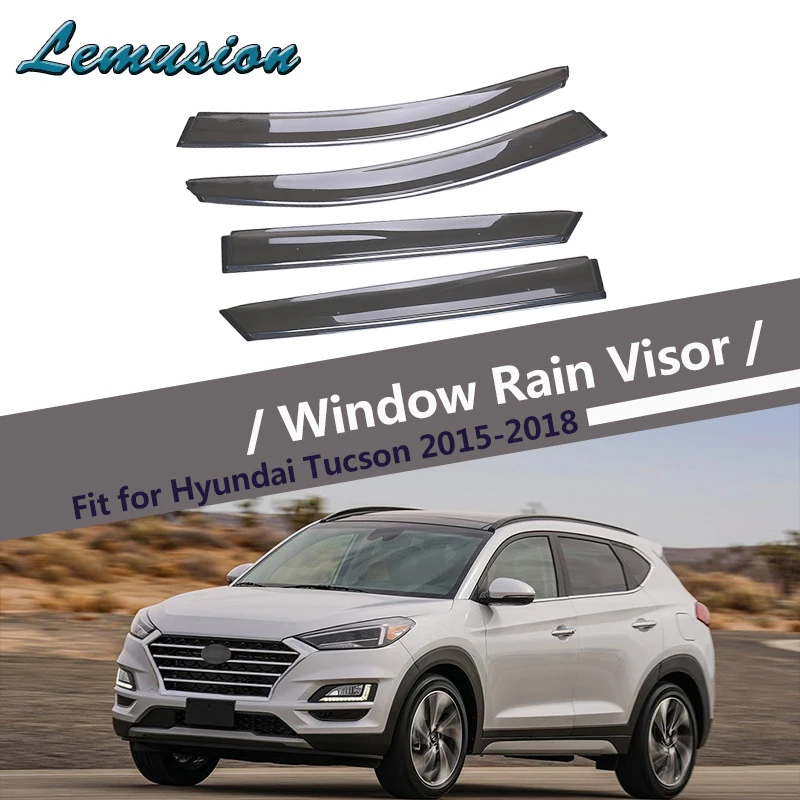 Высокое качество 4 шт. Дымовое окно дождевой козырек для Hyundai Tucson 2015 2016 2017 2018